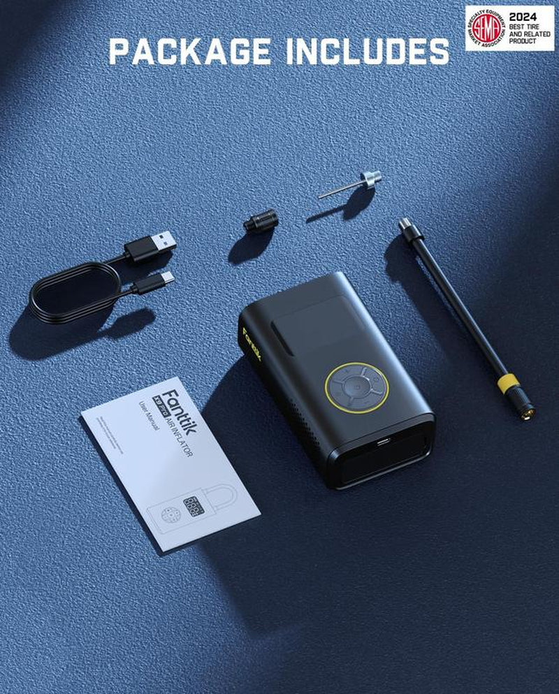 Portable Tire Inflator: Smart ON/OFF Hose Design